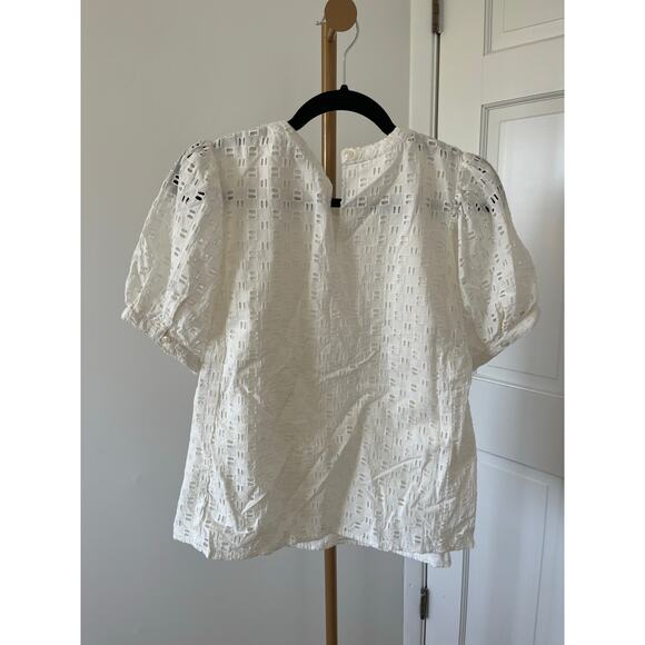 Elizabeth and James Eyelet Pattern Blouse - Picture 4 of 9